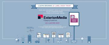 ExterionMedia labelisée DOOH Trust 